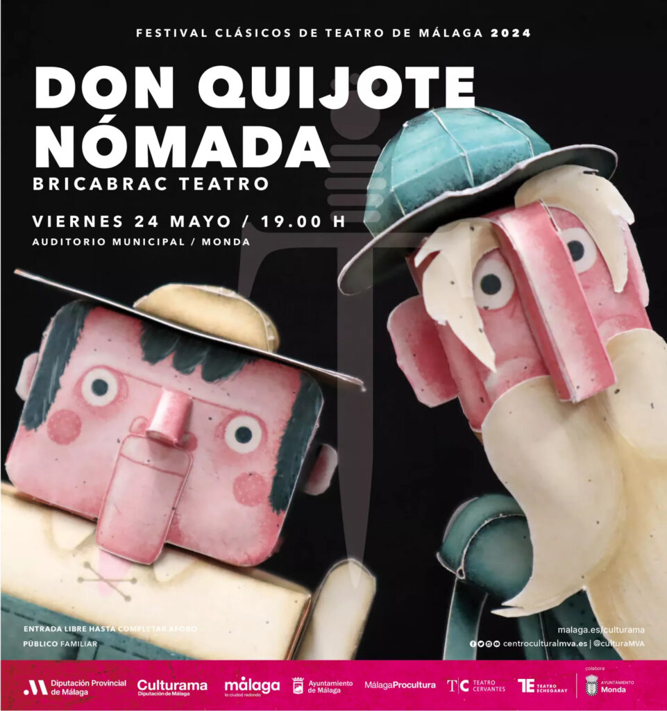 Don Quijote Nómada de bricAbrac Teatro en el Auditorio Municipal de Monda (Málaga) dentro el Festival de Teatro Clásico Málaga 2024