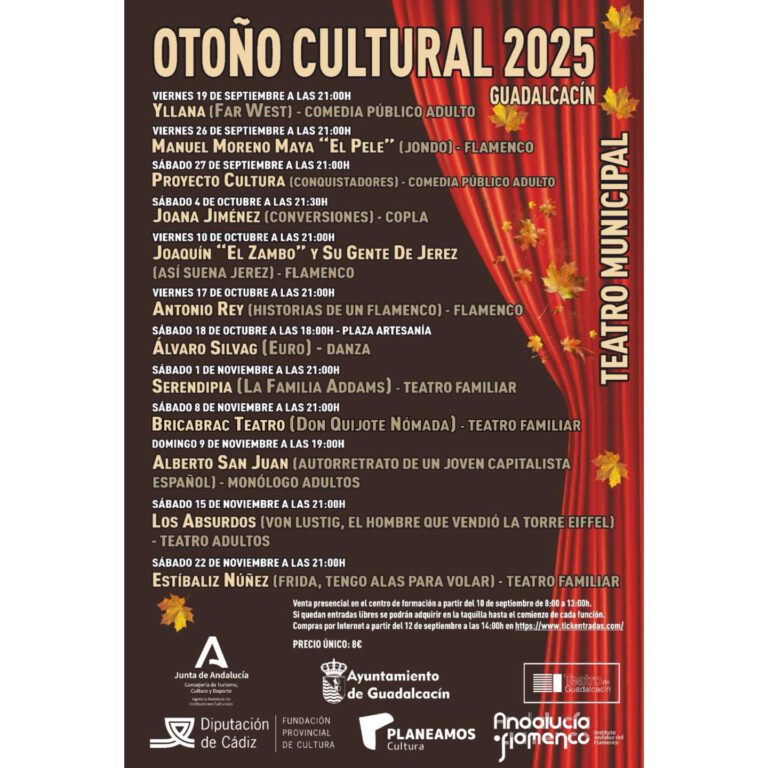 ¿Qué pasaría si Don Quijote de la Mancha cobrara vida en pleno siglo XXI? La respuesta la trae bricAbrac Teatro con su aclamado espectáculo «Don Quijote Nómada», que se presentará el próximo 8 de noviembre de 2025 en Guadalcacín (Cádiz). Esta innovadora puesta en escena promete hacer volar la imaginación de grandes y chicos, combinando el ingenio del clásico de Cervantes con la creatividad teatral contemporánea. Prepárate para reír, emocionarte y sorprenderte con una obra que une tradición y modernidad en un viaje escénico inolvidable. Una aventura cervantina para toda la familia «Don Quijote Nómada» es un espectáculo de teatro familiar en tono de comedia, con una duración aproximada de 60 minutos bricabracteatro.com . No estamos ante la típica representación clásica, sino frente a una propuesta escénica original que mezcla el teatro de títeres con el cine en directo, sorprendiendo al espectador con un despliegue de creatividad tecnológica y artesanal bricabracteatro.com . En escena, personajes de papel cobran vida saliendo literalmente del libro, mientras varias cámaras filman sus aventuras en tiempo real para proyectarlas en una gran pantalla. El resultado es una fusión mágica de lo tradicional con lo contemporáneo: un espectáculo muy original e impactante para grandes y pequeños bricabracteatro.com . La adaptación incluso cuenta con Miguel de Cervantes como maestro de ceremonias, un narrador de lujo que guía al público a través de las disparatadas andanzas de nuestro hidalgo favorito bricabracteatro.com . Gracias a este enfoque innovador y lleno de humor, «Don Quijote Nómada» ha sido reconocida con premios prestigiosos. De hecho, ganó el Primer Premio en el Certamen Barroco Infantil del Festival Internacional de Teatro Clásico de Almagro 2023, destacando por su brillante uso de nuevas tecnologías combinado con técnicas artesanales y un gran sentido del humor para acercar este clásico universal a un público muy amplio bricabracteatro.com . En otras palabras, la obra hace justicia al espíritu cervantino y lo acerca, con risas y asombro, a espectadores de todas las edades bricabracteatro.com . La compañía bricAbrac Teatro: creatividad andaluza con humor Detrás de esta sorprendente obra está bricAbrac Teatro, una compañía andaluza con casi 20 años de trayectoria dedicada a la creación escénica innovadora. Fundada en 2005, la compañía ha cosechado numerosos premios y reconocimientos a nivel nacional bricabracteatro.com gracias a su energía incansable y su compromiso con la calidad. bricAbrac Teatro se caracteriza por un estilo muy personal y versátil, que fusiona múltiples disciplinas artísticas con grandes dosis de humor, ironía, inocencia y poesía bricabracteatro.com . Sus montajes buscan entretener y, a la vez, invitar a la reflexión, defendiendo la comedia no solo como fin en sí mismo, sino como un medio para comunicar mensajes profundos de forma accesible – a través de la risa también se pueden contar historias muy duras bricabracteatro.com . Esta visión, unida a un contacto cercano con el público, ha posicionado a bricAbrac Teatro como un referente del teatro familiar contemporáneo. Detalles del evento ¡Toma nota para no perderte esta cita teatral única en Guadalcacín! Fecha: Sábado 8 de noviembre de 2025 bricabracteatro.com Hora: 19:00 (duración aproximada de 1 hora) bricabracteatro.com bricabracteatro.com Lugar: Teatro Municipal Julián Oslé Muñoz, Guadalcacín (Cádiz) bricabracteatro.com – Plaza de la Artesanía, s/n. Dirigido a: Todos los públicos (espectáculo familiar apto para niñas, niños y adultos) bricabracteatro.com . Compañía: bricAbrac Teatro. ¡Te invitamos a vivir esta experiencia! La ilusión, la risa y la aventura te esperan en «Don Quijote Nómada». No dejes que te lo cuenten: ven con tu familia y amigos a disfrutar de un espectáculo único que combina la esencia de nuestros clásicos con la magia de la tecnología sobre el escenario. ¡Prepárate para acompañar a Don Quijote y Sancho en esta nueva travesía de papel, píxeles y sueños! ¿Nos acompañas en este viaje?